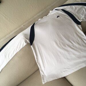 Crisp Nike All Cotton Athletic Shirt, White, Spotless, Size XL, Machine Washable